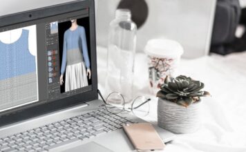 APEXFiz software supports the creative side of fashion from planning and design to colourway evaluation, realistic fabric simulation and 3D virtual sampling. © Shima Seiki.