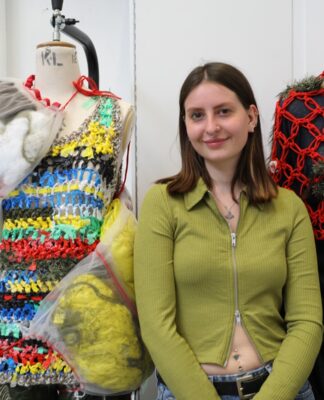 Fashion student creates outfit from beach litter © Pushpita Chatterjee