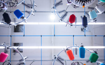 This summer, FutureStitch has expanded its manufacturing into the United States for the first time, opening a new factory in Oceanside, CA. © FutureStitch
