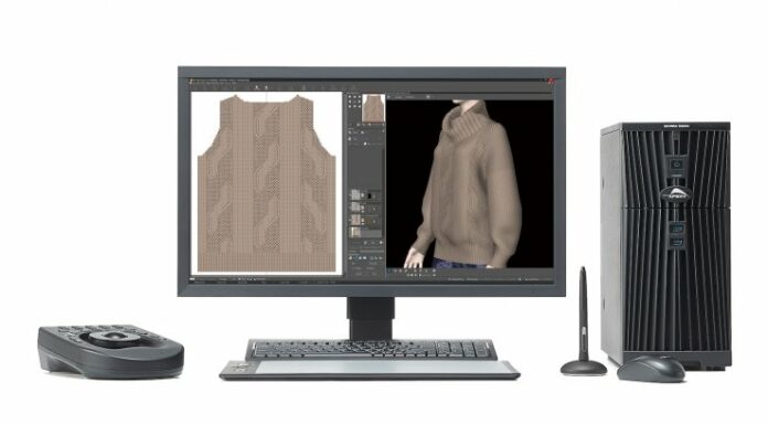 Shima’s SDS-ONE APEX4 3D design system will be available for demonstrations on the creative side of fashion, from planning and design to colourway evaluation, realistic fabric simulation and 3D virtual sampling. © Shima Seiki