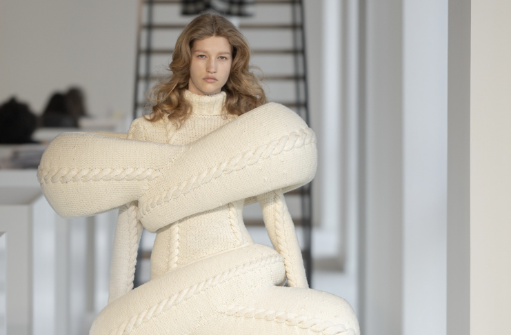 Knitwear from Duran Lantink Look Book. © Woolmark