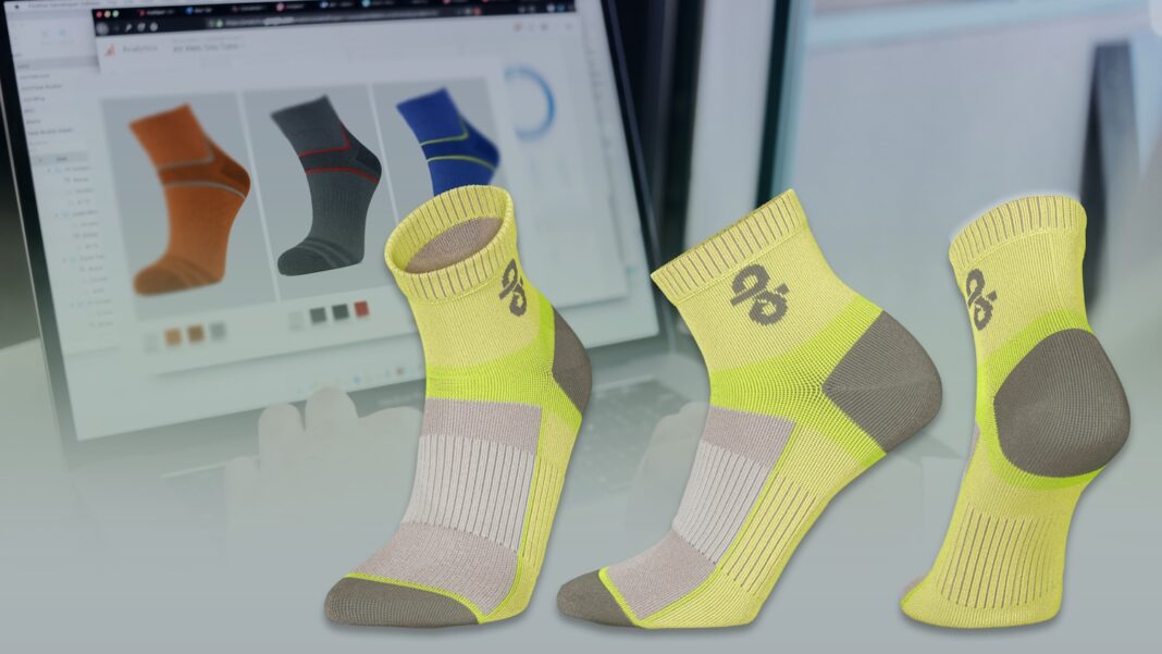 APEXFiz Design-Sox - design and simulation software for socks. © Shima Seiki