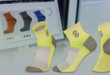 APEXFiz Design-Sox - design and simulation software for socks. © Shima Seiki