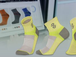 APEXFiz Design-Sox - design and simulation software for socks. © Shima Seiki