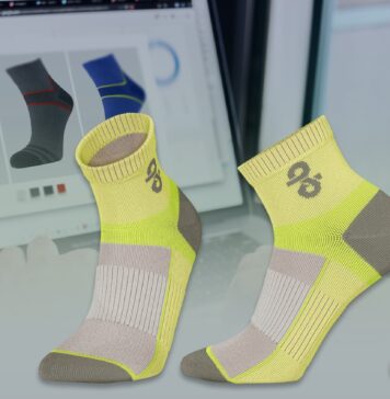 APEXFiz Design-Sox - design and simulation software for socks. © Shima Seiki