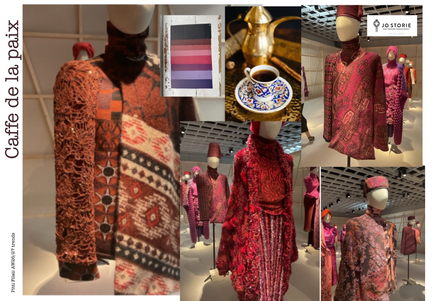 Café de la Paix story board. © Jo Storie Knit Design Consultancy