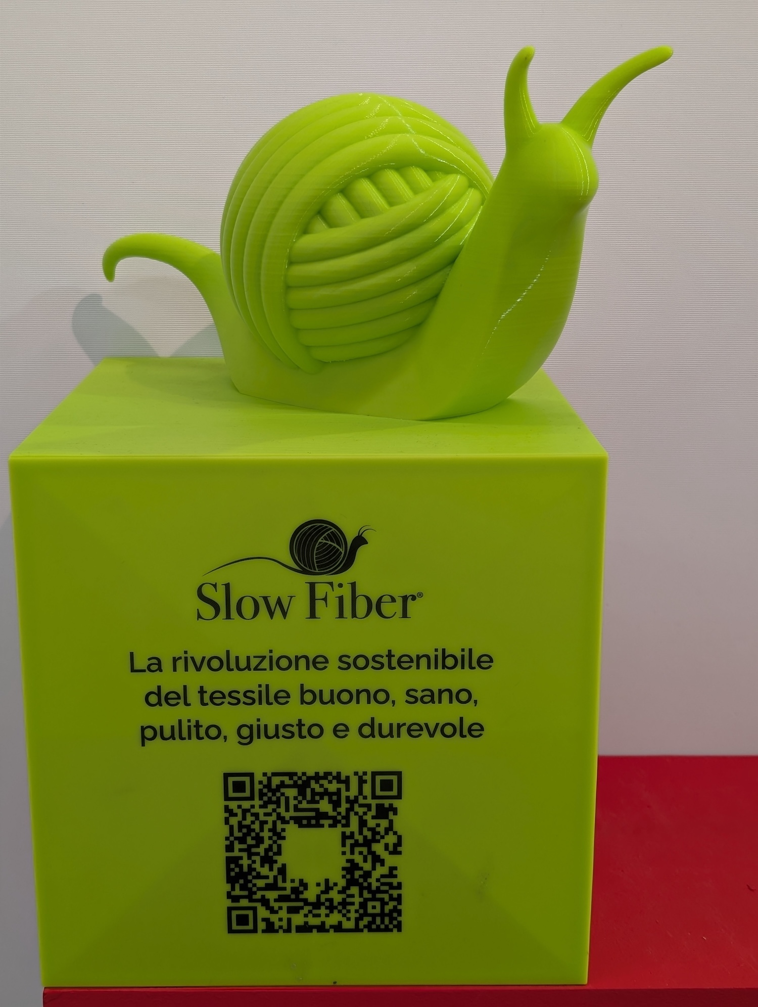Slow Fiber snail. © Jo Storie Knit Design Consultancy