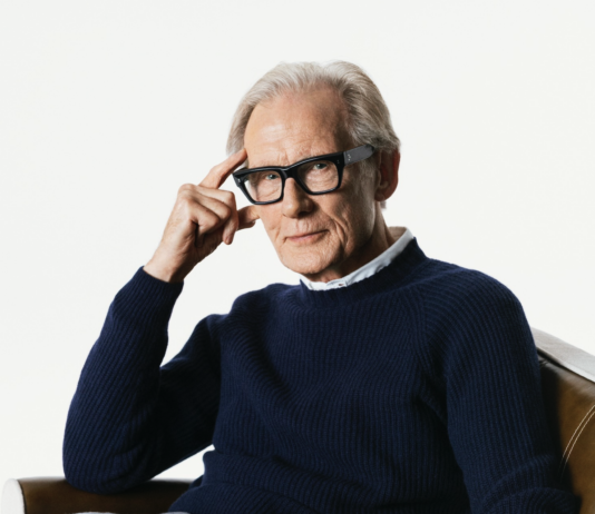 Bill Nighy in John Smedley. © John Smedley